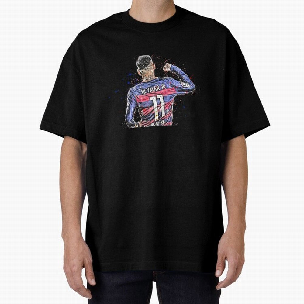 Neymar Neymar Oversized T-Shirt Show Your Tournament Heart for Match Day Hype around FIFA World Cup 2026, Cristiano Ronaldo, Germany, Goal Celebration Energy, Supporter Heritage, Football Icons and Worldwide Tournament Joy; Great for Watch Parties,