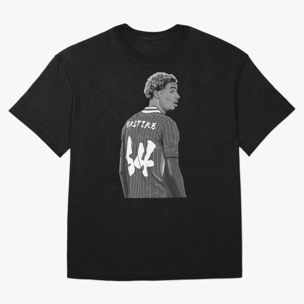 Hugo Ekitike Black and White Version Classic T-Shirt Show Passion for the Stars of FIFA World Cup 2026 for Fans of Neymar and Brazil, Bringing Championship Spirit, Famous Goals, Roaring Crowds and International Football Unity; Great for Supporters