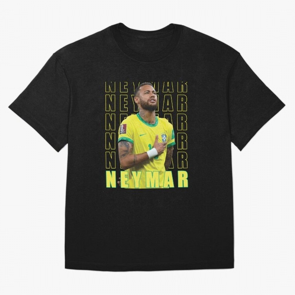 Neymar Brazil Design Oversized T-Shirt Celebrate Rivalries and Pride in the FIFA World Cup 2026 Journey through CR7 and Messi Highlights, Argentina, France and Brazil Pride, Retro Football Energy, Iconic Rivalries, Trophy Chase Drama and Stadium