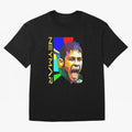 Neymar Painting Tshirt Essential T-Shirt Stand with Global Football Passion for FIFA World Cup 2026 Group Stage, Driven by Mbappe and Neymar, Argentina, Championship Spirit, Famous Goals, Roaring Crowds and International Football Unity; Perfect for