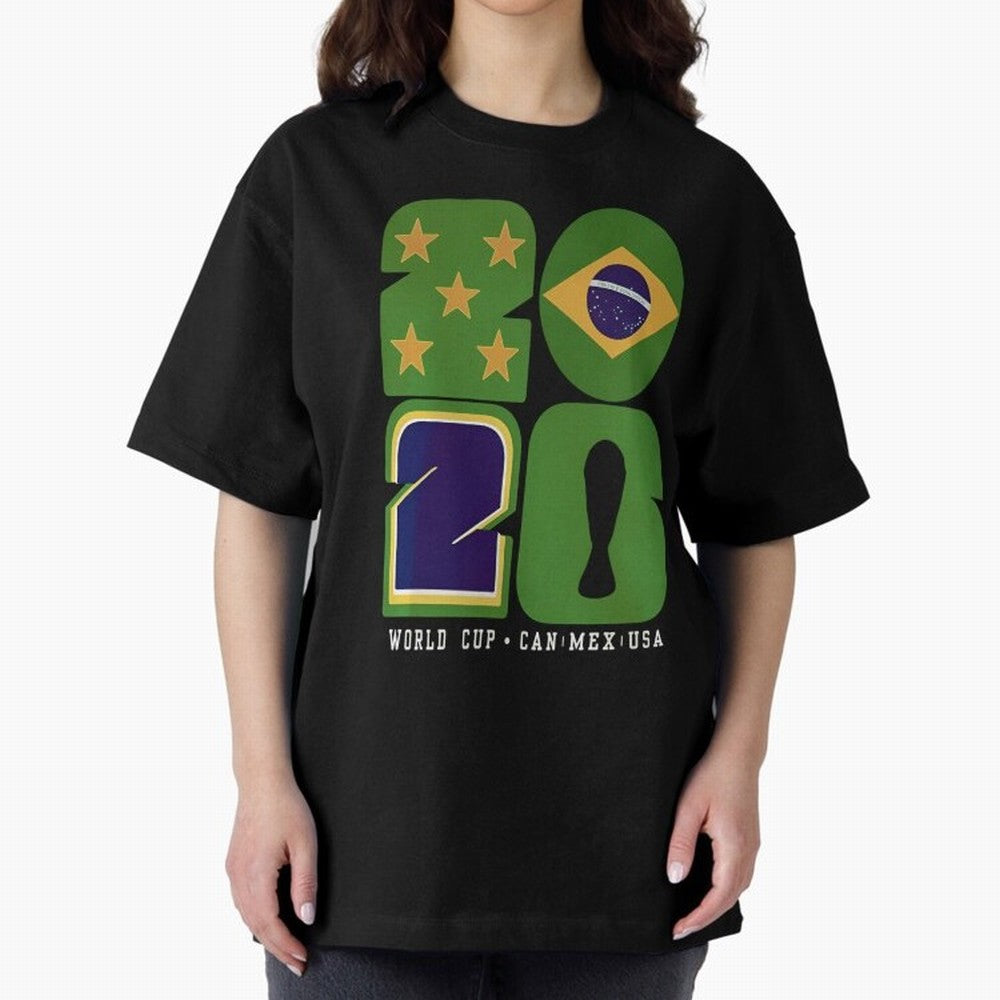 Brazil Football World Cup 2026 - Can Mex Usa Typography Essential T-Shirt Bring Champion Energy into FIFA World Cup 2026 for Fans of CR7 and Spain and Netherlands, Bringing Retro Football Energy, Iconic Rivalries, Trophy Chase Drama and Stadium