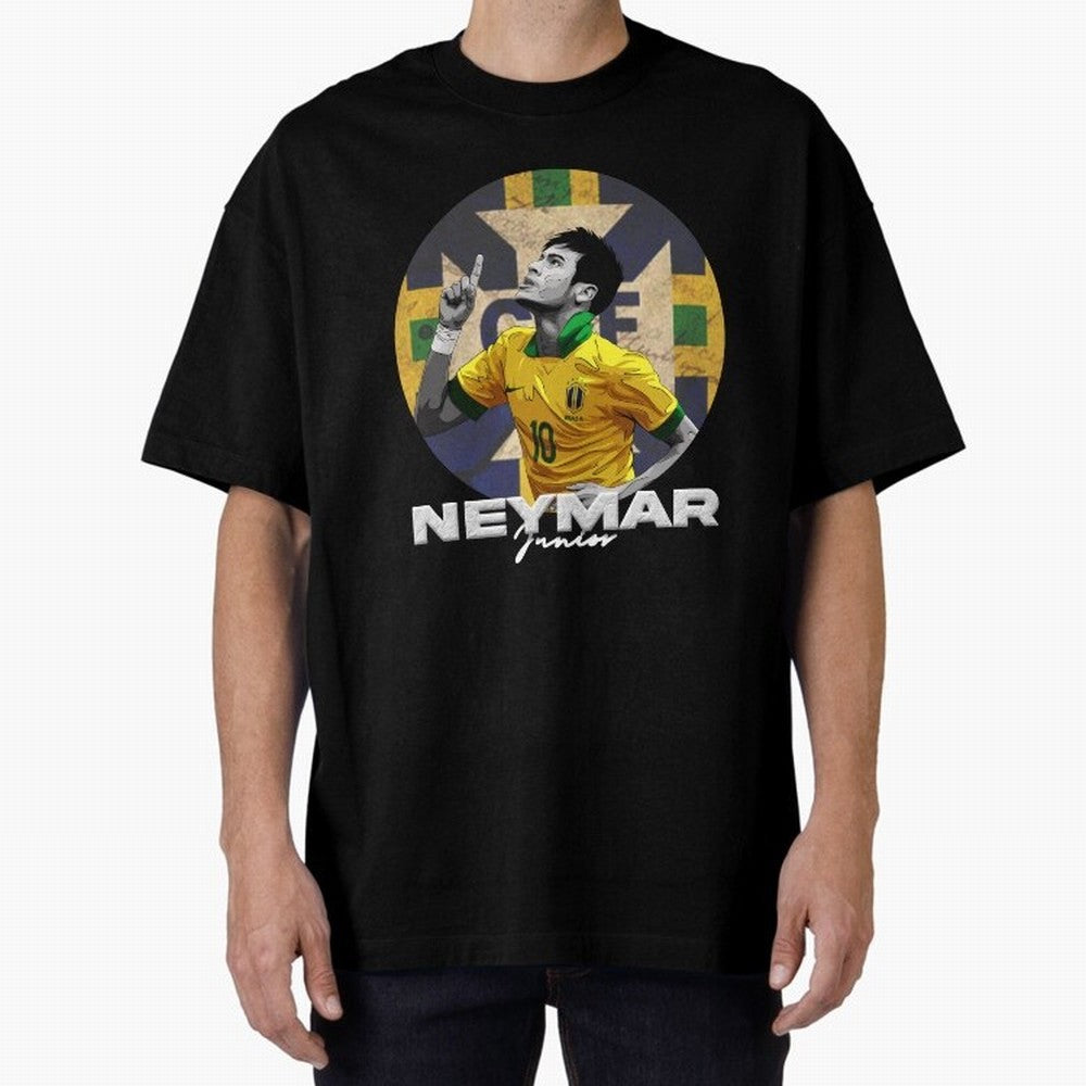 Neymar Junior Oversized T-Shirt Embrace FIFA World Cup 2026 USA Canada Mexico Spirit, Driven by Portugal, Spain and Germany, Haaland and Mbappe, Fan Favorite Moments, National Team Passion, Big Match Drama and Soccer History; Made for Die Hard