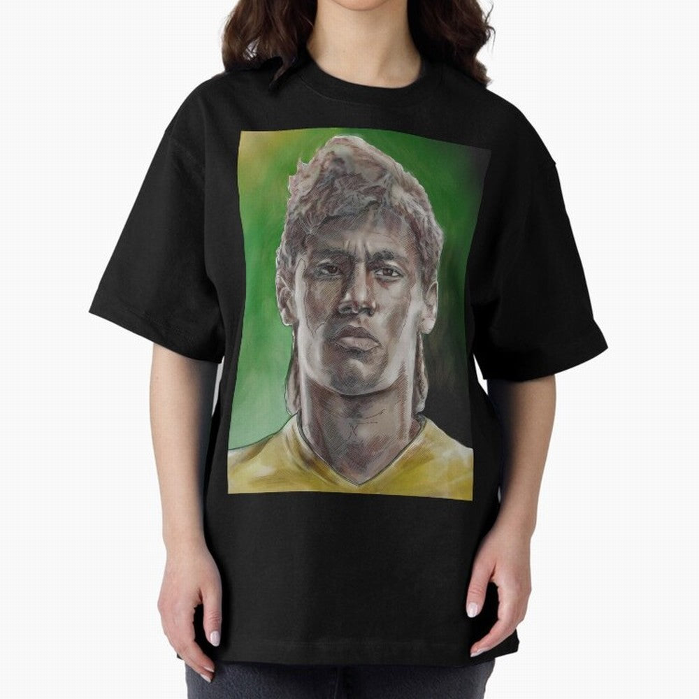 Neymar Oversized T-Shirt Capture Stadium Memories from FIFA World Cup 2026 Featuring Mbappe, Germany Energy, Stadium Chants, National Pride, Trophy Dreams and Unforgettable Football Memories; Perfect for Supporters Who Want Bold Football Energy,