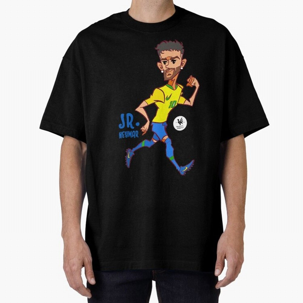 Neymar Oversized T-Shirt Cheer through Every Moment of FIFA World Cup 2026 USA Canada Mexico Highlighting Haaland and Mbappe, France and Portugal Energy, Retro Football Energy, Iconic Rivalries, Trophy Chase Drama and Stadium Atmosphere; Ideal for