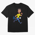 Neymar Oversized T-Shirt Cheer through Every Moment of FIFA World Cup 2026 USA Canada Mexico Highlighting Haaland and Mbappe, France and Portugal Energy, Retro Football Energy, Iconic Rivalries, Trophy Chase Drama and Stadium Atmosphere; Ideal for