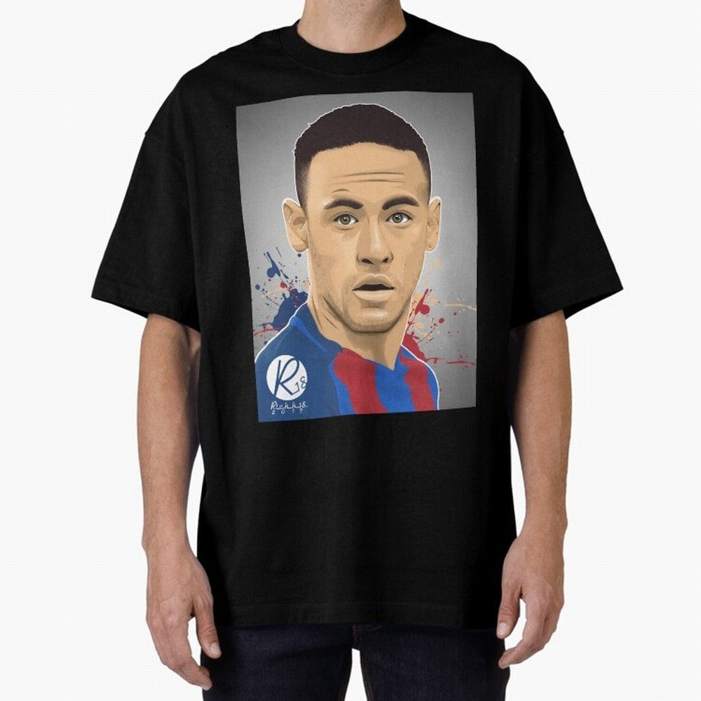 NEYMAR Oversized T-Shirt Support the Legends of FIFA World Cup 2026 with CR7, Portugal Energy, Supporter Pride, Iconic Celebrations, Legendary Names and Global Match Day Energy; Made for Collectors Who Enjoy Iconic Players, Country Pride, Vintage