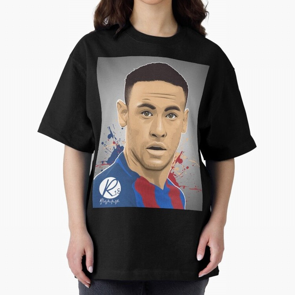 NEYMAR Oversized T-Shirt Support the Legends of FIFA World Cup 2026 with CR7, Portugal Energy, Supporter Pride, Iconic Celebrations, Legendary Names and Global Match Day Energy; Made for Collectors Who Enjoy Iconic Players, Country Pride, Vintage