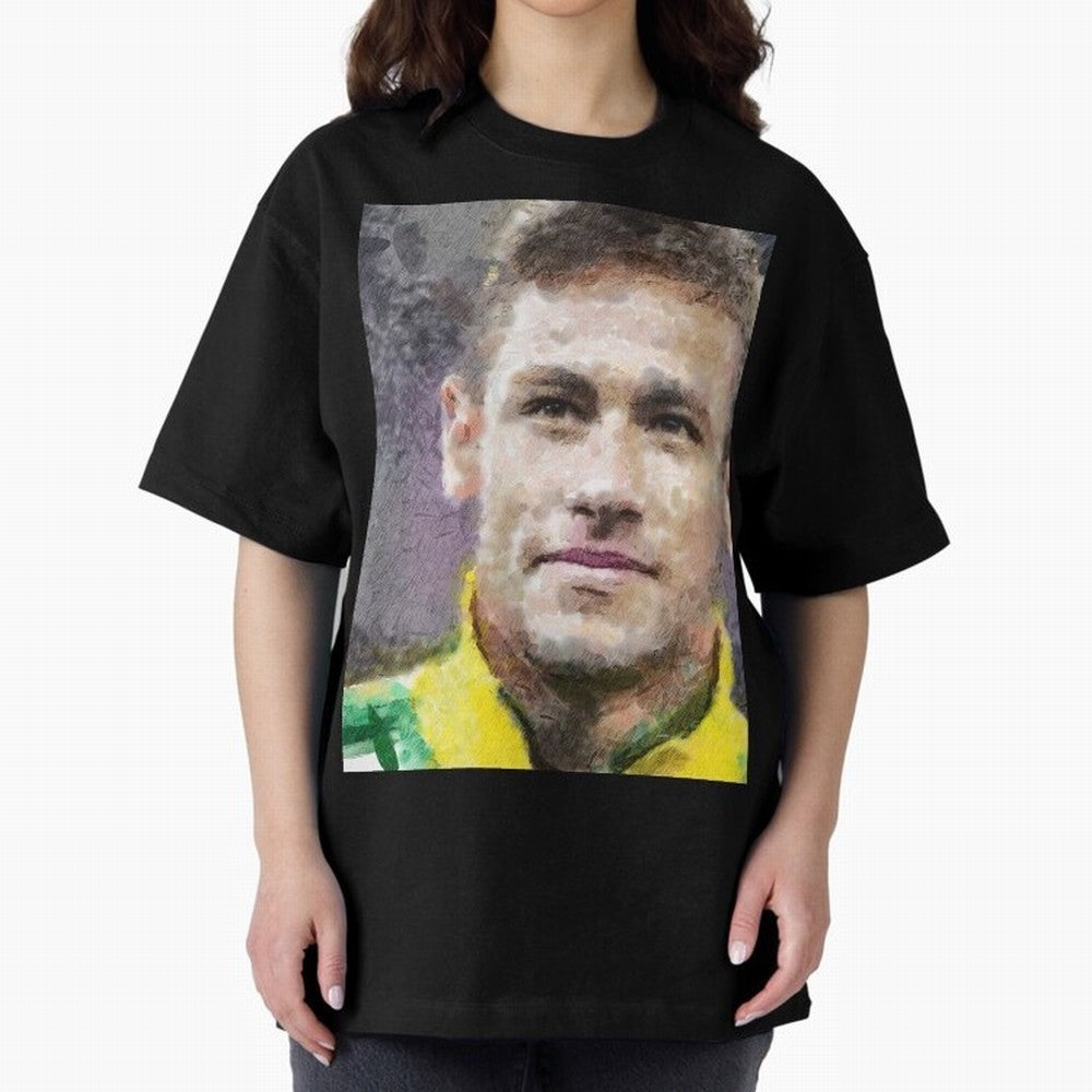 Neymar Oversized T-Shirt Bring Trophy Dreams to FIFA World Cup 2026 Spirit, Filled with Spain and Netherlands, Cristiano Ronaldo, Classic Soccer Heritage, Championship Pressure, Fan Loyalty and International Pride; Made for Collectors Who Enjoy