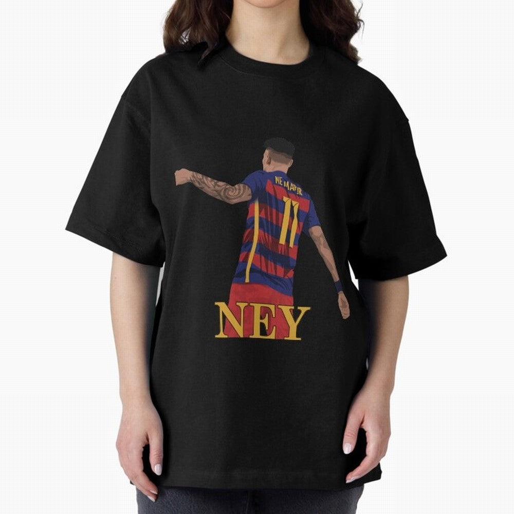 Neymar Oversized T-Shirt Represent the Passion of FIFA World Cup 2026 USA Canada Mexico for Fans of Cristiano Ronaldo, Haaland and CR7 and Argentina and Brazil, Bringing Goal Celebration Energy, Supporter Heritage, Football Icons and Worldwide