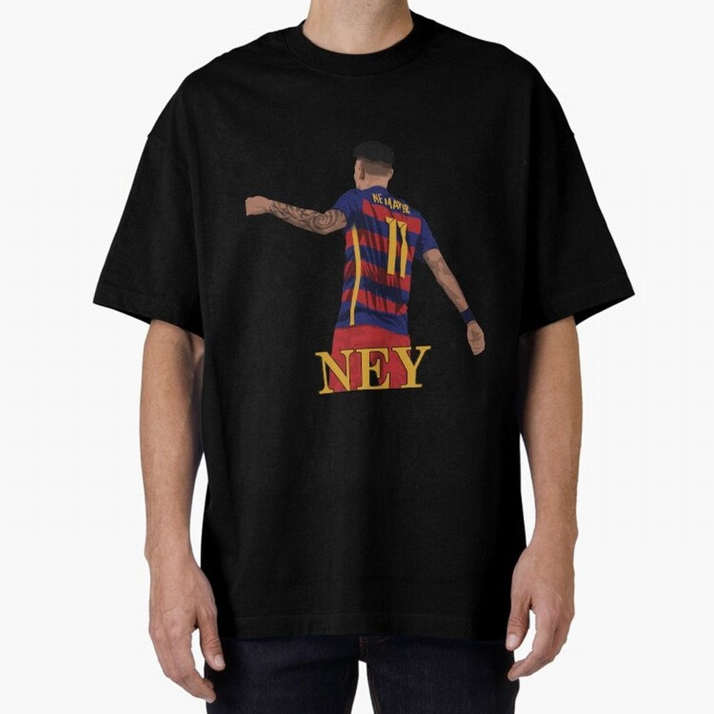 Neymar Oversized T-Shirt Represent the Passion of FIFA World Cup 2026 USA Canada Mexico for Fans of Cristiano Ronaldo, Haaland and CR7 and Argentina and Brazil, Bringing Goal Celebration Energy, Supporter Heritage, Football Icons and Worldwide