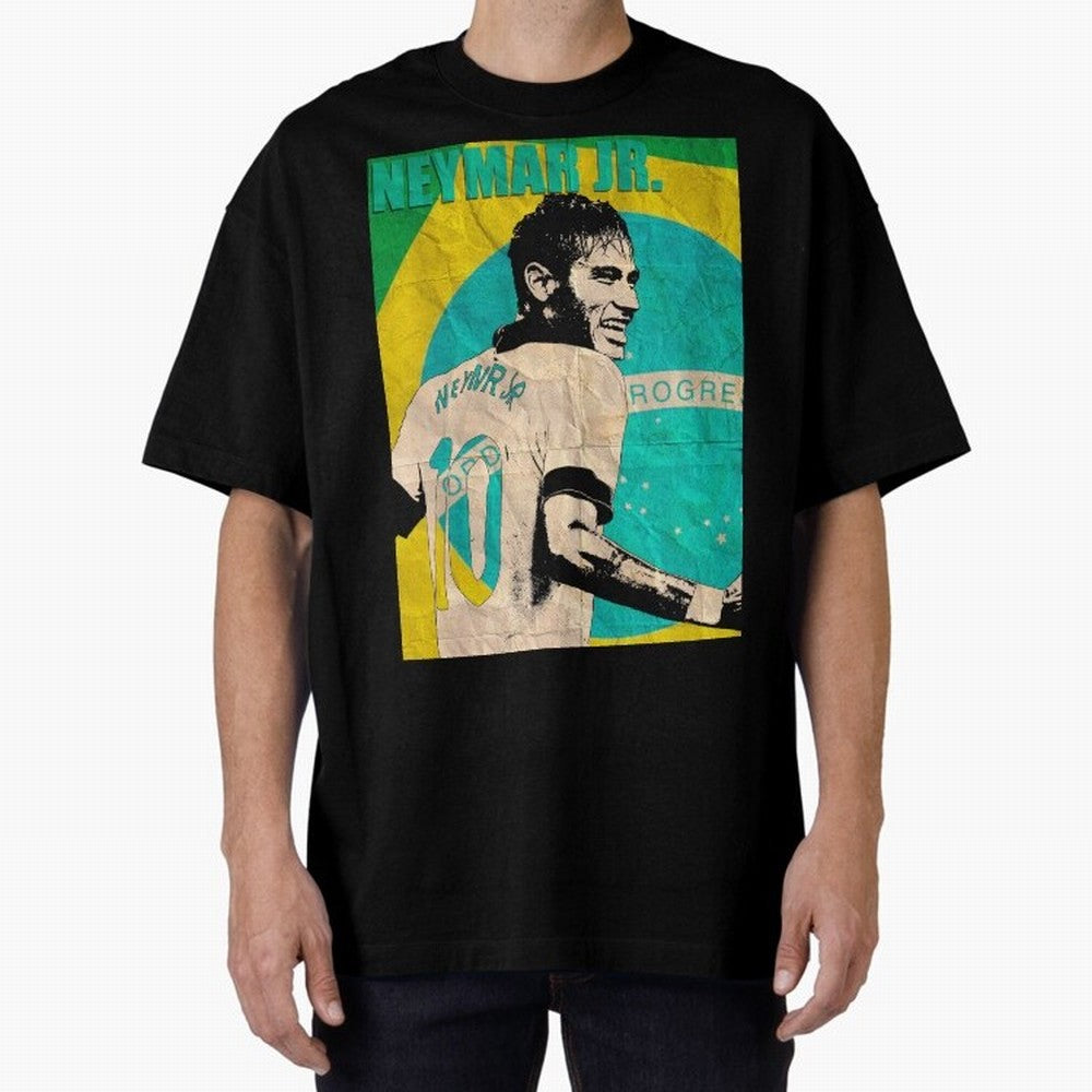 Neymar Oversized T-Shirt Relive Legendary Nights from Match Day Hype around FIFA World Cup 2026 USA Canada Mexico, Cristiano Ronaldo, Portugal, Spain and Germany, Worldwide Fan Energy, Dramatic Goals, Stadium Lights and Championship Celebrations;