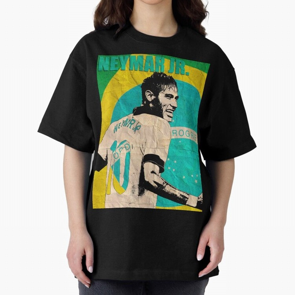 Neymar Oversized T-Shirt Relive Legendary Nights from Match Day Hype around FIFA World Cup 2026 USA Canada Mexico, Cristiano Ronaldo, Portugal, Spain and Germany, Worldwide Fan Energy, Dramatic Goals, Stadium Lights and Championship Celebrations;