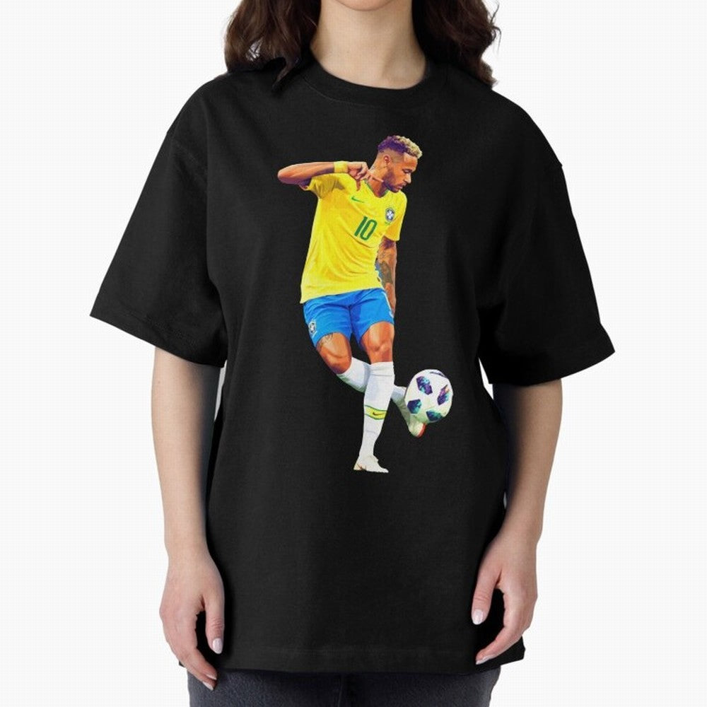 Neymar Oversized T-Shirt Celebrate Global Passion for the FIFA World Cup 2026 Journey through Messi, Neymar and Mbappe Highlights, Argentina Pride, Soccer Culture, Superstar Moments, National Team Dreams and Competitive Fire; Ideal for Fans Who