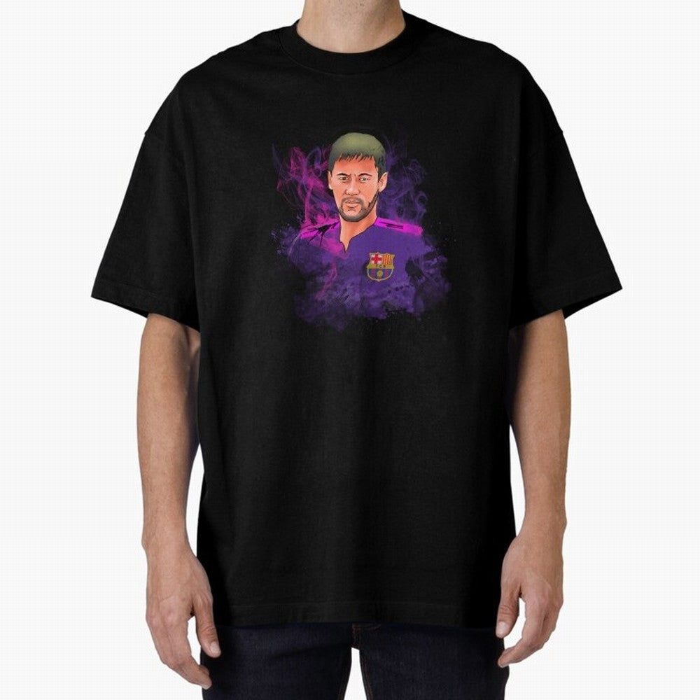 Neymar Oversized T-Shirt Join the FIFA World Cup 2026 USA Canada Mexico Journey through Cristiano Ronaldo, Haaland and CR7 Highlights, Portugal Pride, Vintage Soccer Flavor, Modern Football Stars, National Flags and Final Night Emotion; Perfect for