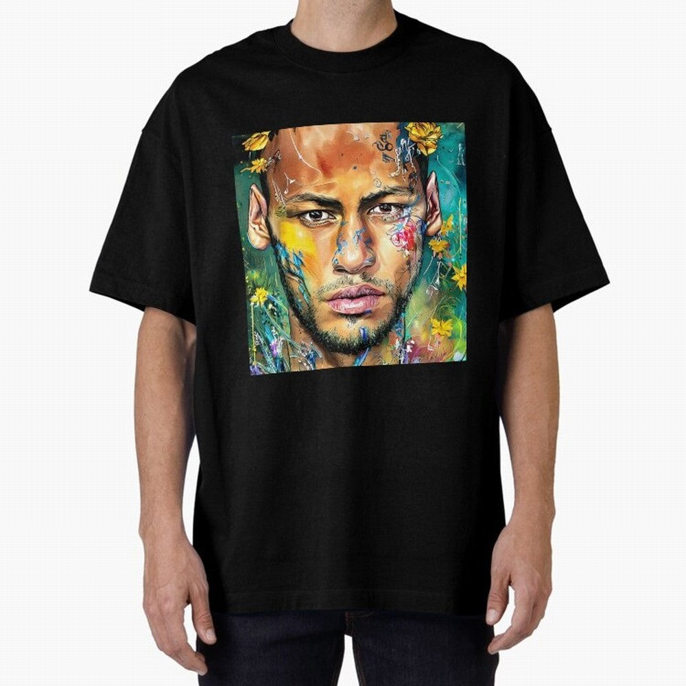 Neymar Oversized T-Shirt Show Match Day Excitement for the FIFA World Cup 2026 Journey through Haaland Highlights, Germany Pride, Football Passion, Legendary Performances, Festival Vibes and Supporter Community; Built for Supporters Chasing Trophy
