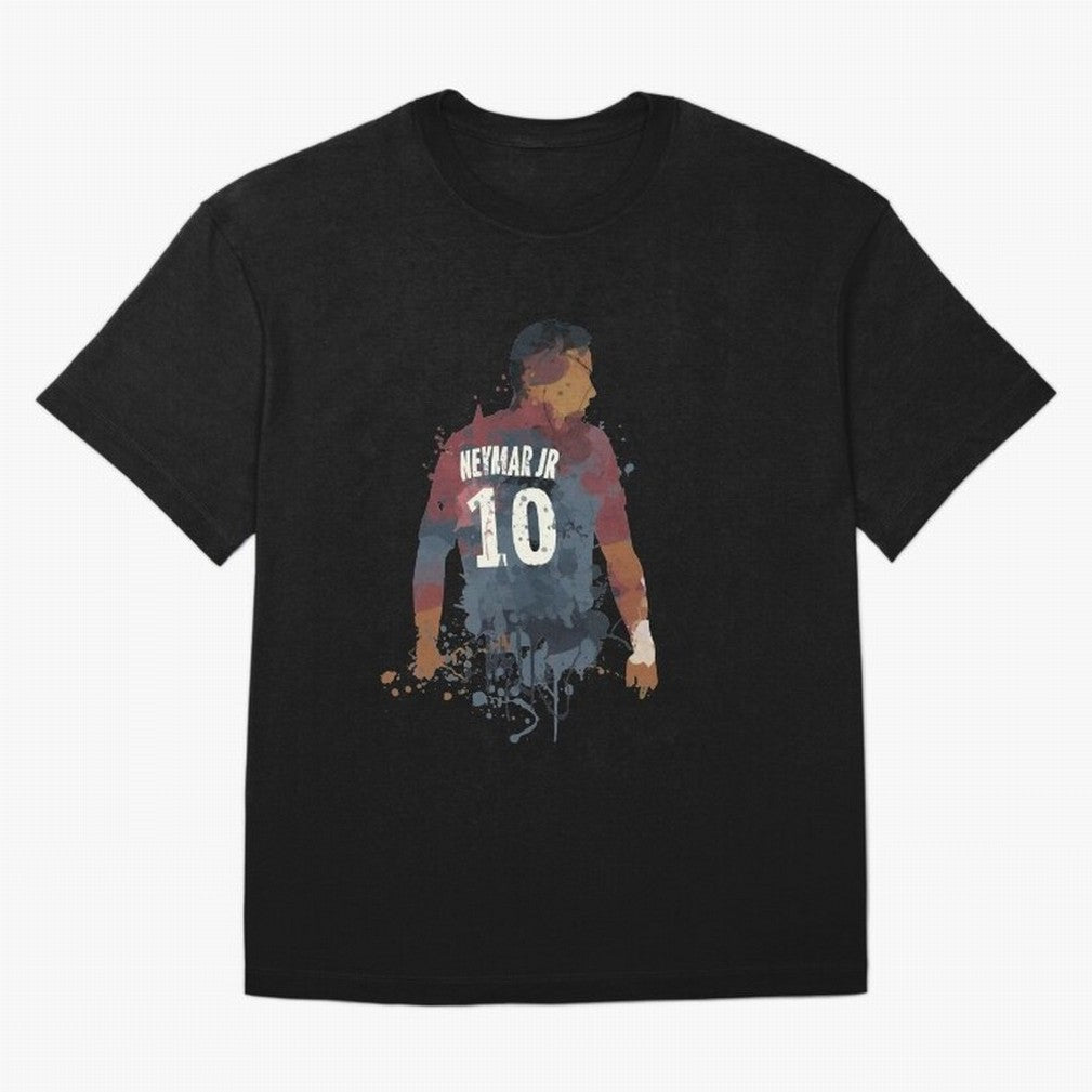 Neymar Brazilian Legend Art Oversized T-Shirt Bring Trophy Dreams to FIFA World Cup 2026 USA Canada Mexico for Fans of Messi, CR7 and Mbappe and Brazil, Portugal and Argentina, Bringing Goal Celebration Energy, Supporter Heritage, Football Icons