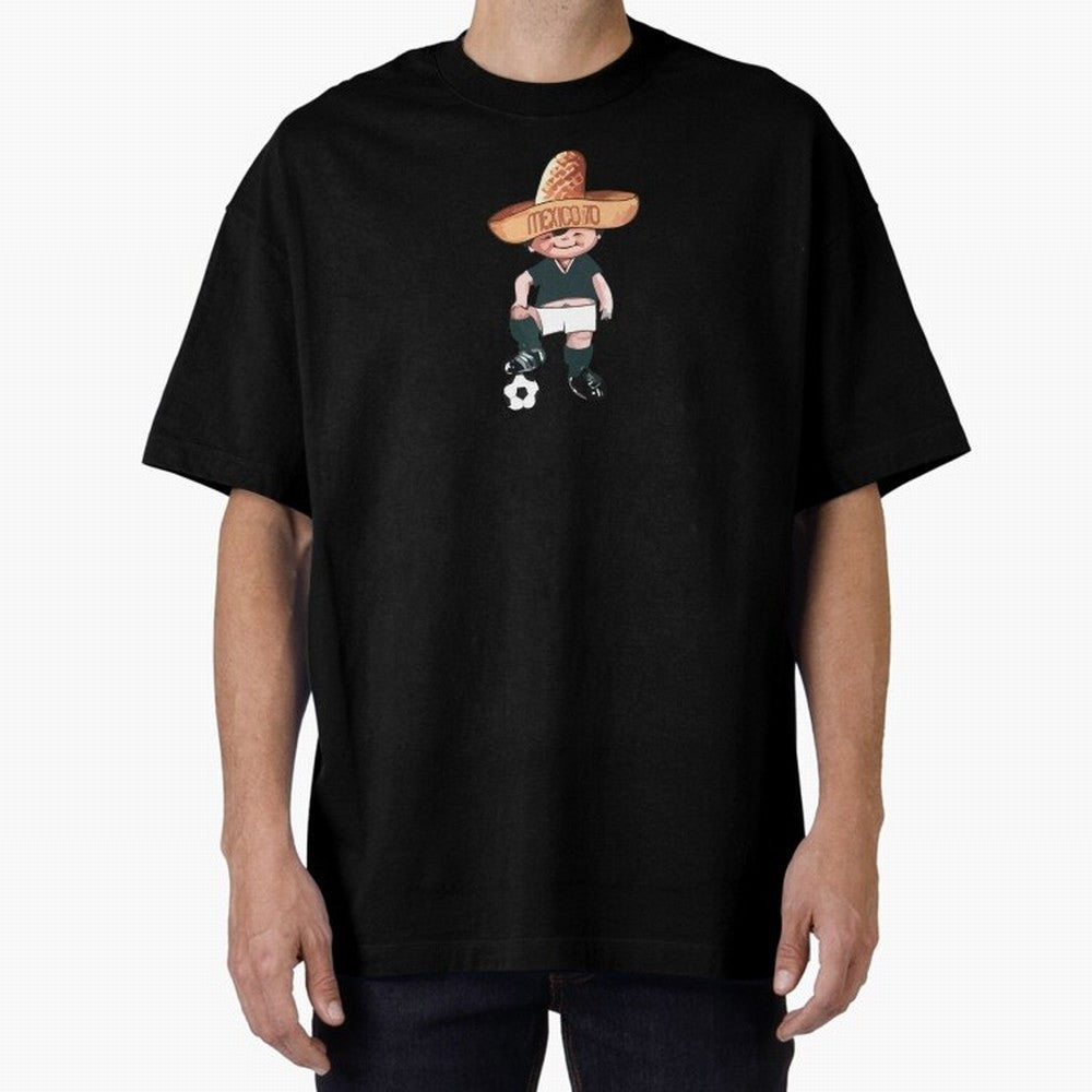 Classic Soccer Retro Mexico 1970 Oversized T-Shirt Remember Iconic Moments from FIFA World Cup 2026 with Mbappe, Netherlands Energy, Worldwide Fan Energy, Dramatic Goals, Stadium Lights and Championship Celebrations; Great for Supporters Who Love