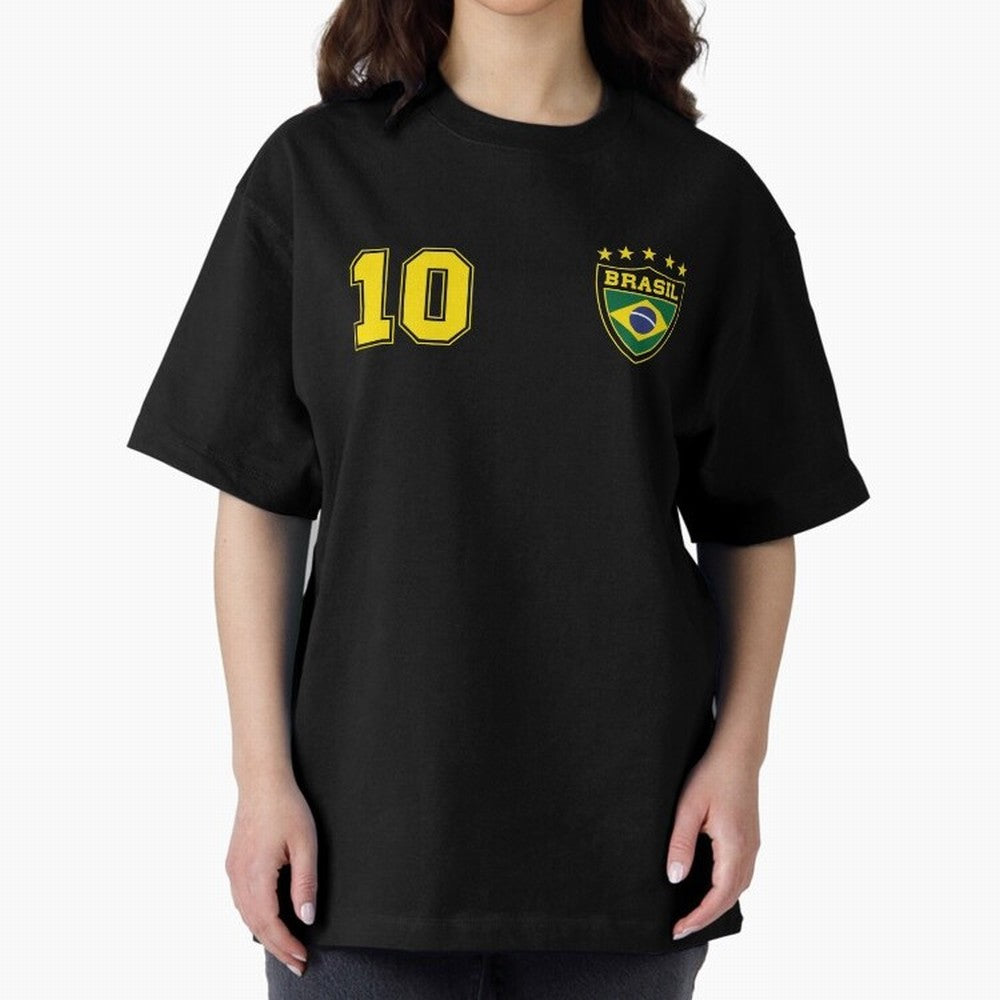 Classic Brasil Soccer No. 10 Brazil World Jersey Cup T Shirt Essential T-Shirt Remember the FIFA World Cup 2026 Group Stage Journey through Mbappe and Neymar Highlights, France and Portugal Pride, Game Day Rituals, Football Legends, Country Pride