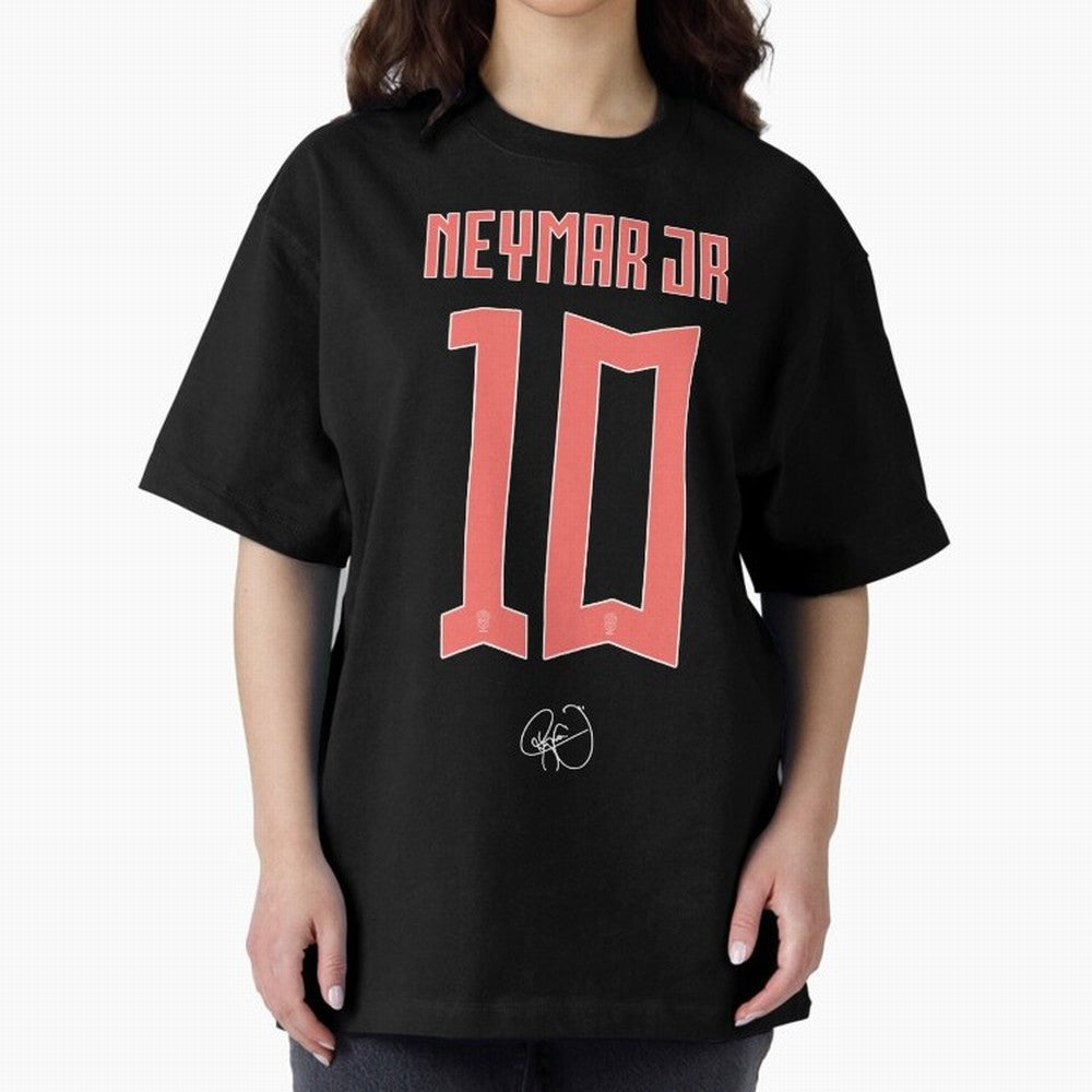 Neymar 10 Oversized T-Shirt Bring a Vintage Feel to FIFA World Cup 2026 for Fans of Neymar, Haaland and Cristiano Ronaldo and France and Portugal, Bringing Supporter Pride, Iconic Celebrations, Legendary Names and Global Match Day Energy; Perfect