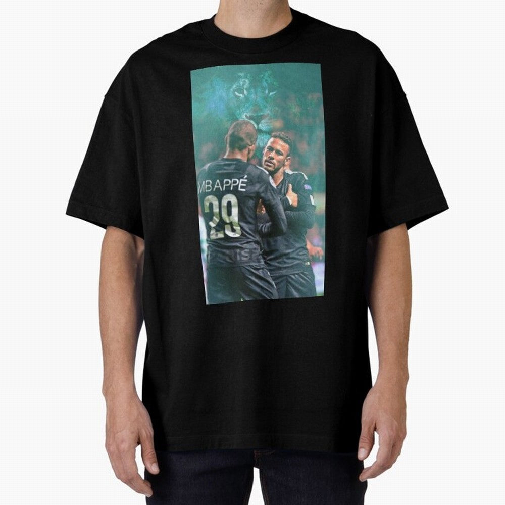 Art Neymar Wallpaper Oversized T-Shirt Show Your Love for Global Football Passion for FIFA World Cup 2026 USA Canada Mexico, Filled with CR7 and Messi, Germany, Football History, Final Match Energy, Crowd Noise and Once in a Lifetime Moments; Ideal