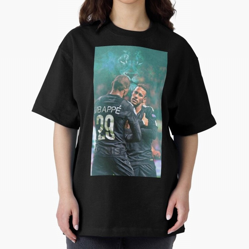Art Neymar Wallpaper Oversized T-Shirt Show Your Love for Global Football Passion for FIFA World Cup 2026 USA Canada Mexico, Filled with CR7 and Messi, Germany, Football History, Final Match Energy, Crowd Noise and Once in a Lifetime Moments; Ideal