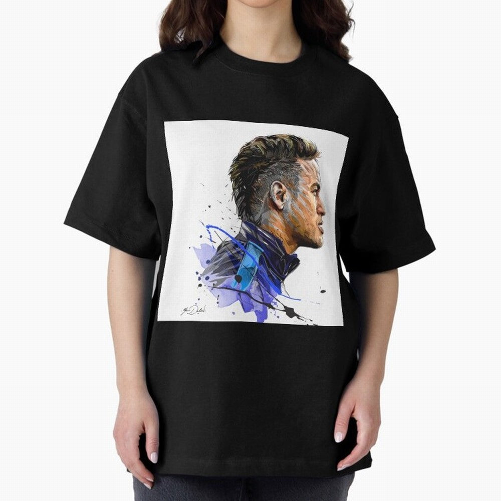 Neymar Design Oversized T-Shirt Represent FIFA World Cup 2026 Spirit, Highlighting Portugal, Spain and Germany, Neymar, Haaland and Cristiano Ronaldo, Champion Mindset, Group Stage Buzz, Knockout Tension and Passionate Fan Culture; Great for Watch