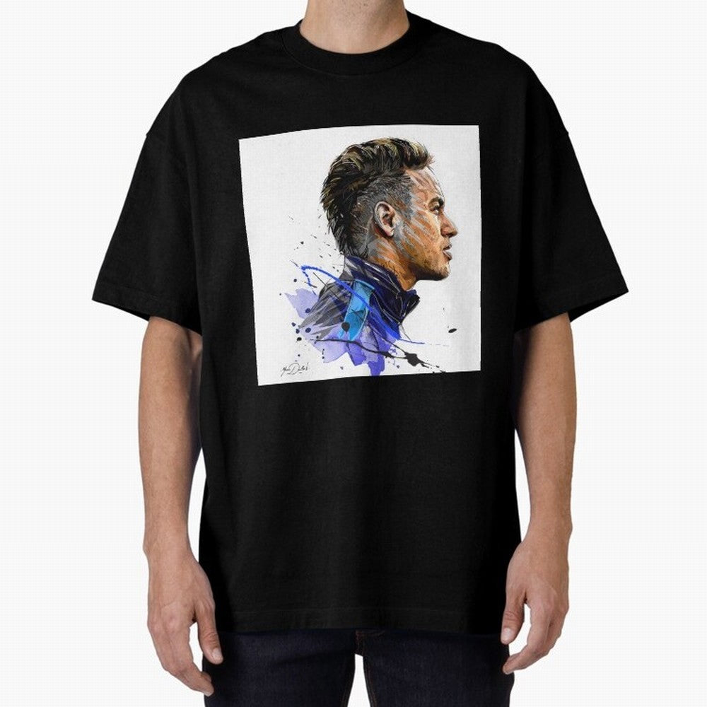 Neymar Design Oversized T-Shirt Represent FIFA World Cup 2026 Spirit, Highlighting Portugal, Spain and Germany, Neymar, Haaland and Cristiano Ronaldo, Champion Mindset, Group Stage Buzz, Knockout Tension and Passionate Fan Culture; Great for Watch