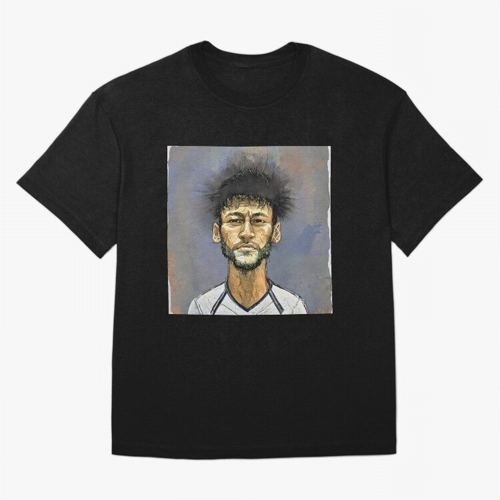 Portrait of neymar Oversized T-Shirt Honor Global Football Passion for FIFA World Cup 2026, Filled with Cristiano Ronaldo, Haaland and CR7, Argentina, France and Brazil, Tournament Hype, Historic Matchups, Family Viewing Parties and Global Sports
