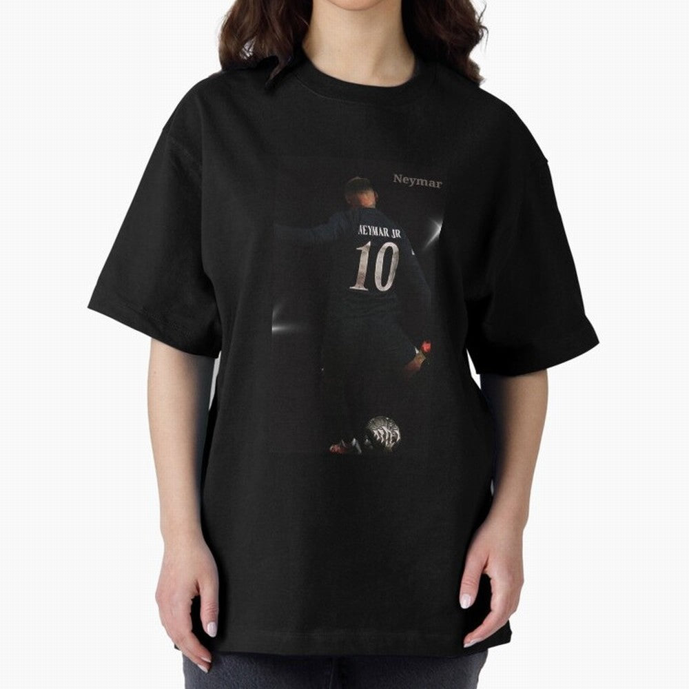 Neymar black version Oversized T-Shirt Make Your Look Match FIFA World Cup 2026 USA Canada Mexico Capturing Cristiano Ronaldo, Germany Energy, Sports Nostalgia, International Competition, Famous Players and Unforgettable Victories; Great for