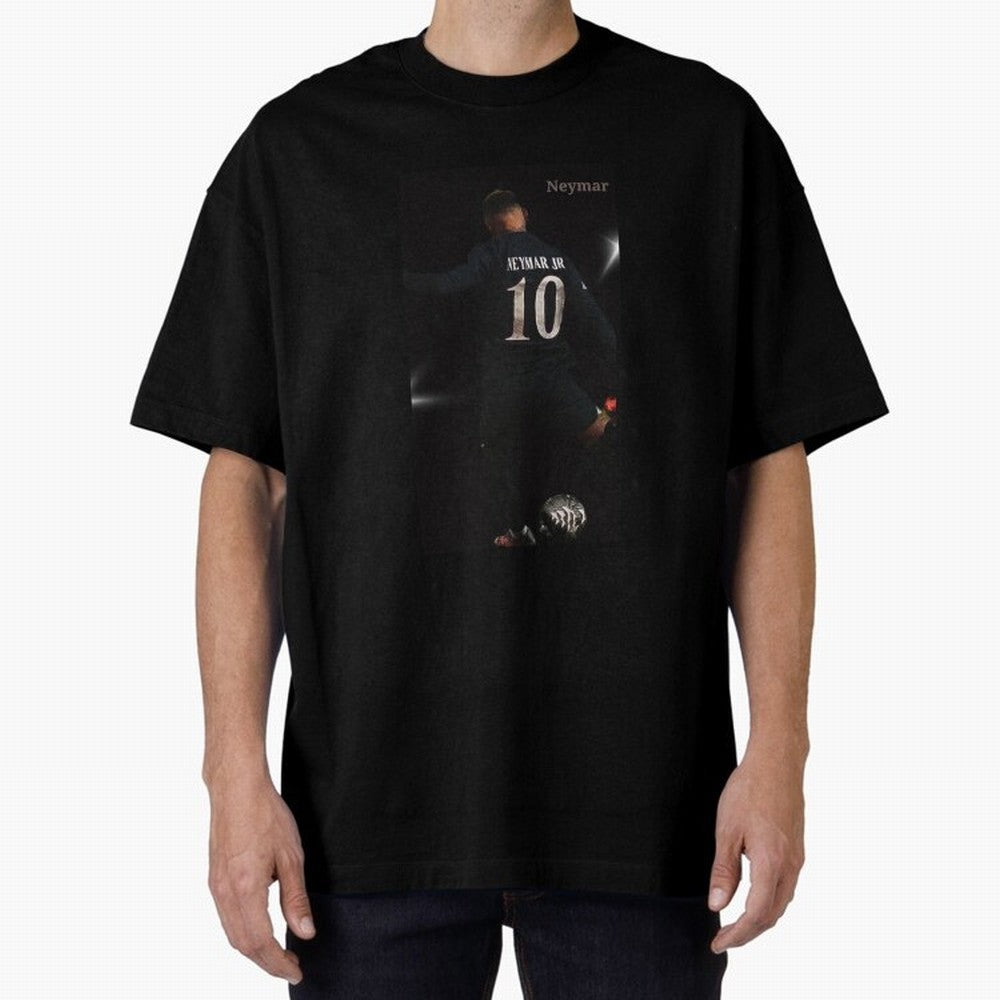 Neymar black version Oversized T-Shirt Make Your Look Match FIFA World Cup 2026 USA Canada Mexico Capturing Cristiano Ronaldo, Germany Energy, Sports Nostalgia, International Competition, Famous Players and Unforgettable Victories; Great for