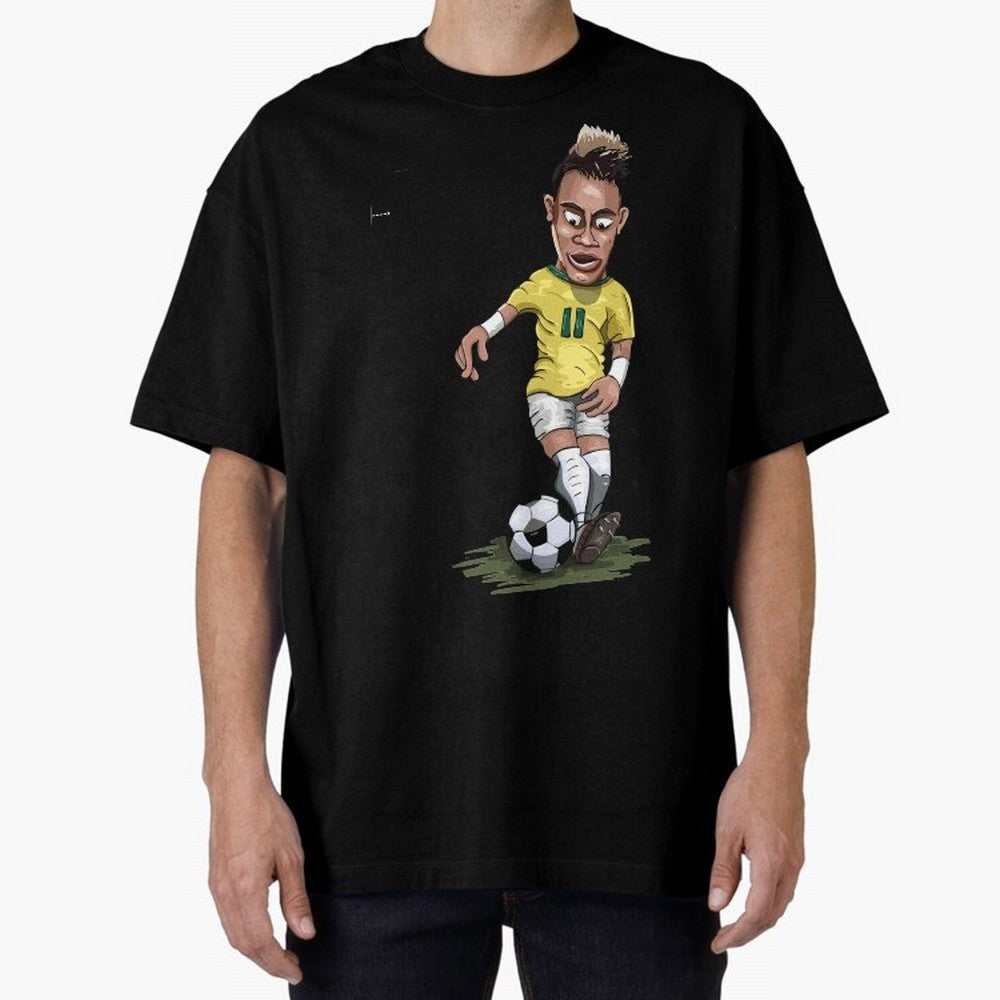 FOOTBALL ARTIST NEYMAR Brasil Essential T-Shirt Elevate Match Day Hype around FIFA World Cup 2026 Group Stage, CR7 and Messi, Argentina, France and Brazil, Sports Nostalgia, International Competition, Famous Players and Unforgettable Victories;