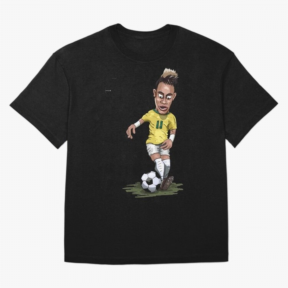 FOOTBALL ARTIST NEYMAR Brasil Essential T-Shirt Elevate Match Day Hype around FIFA World Cup 2026 Group Stage, CR7 and Messi, Argentina, France and Brazil, Sports Nostalgia, International Competition, Famous Players and Unforgettable Victories;