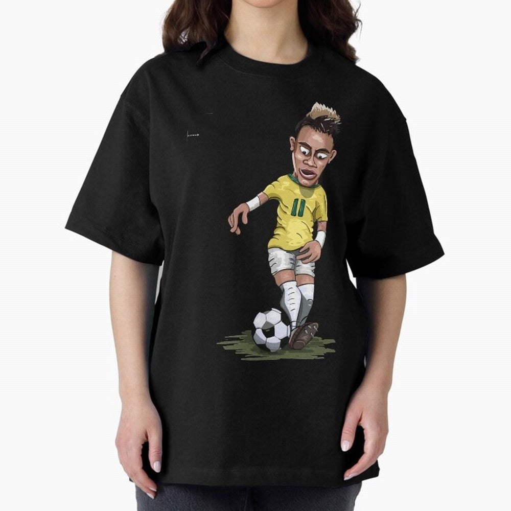 FOOTBALL ARTIST NEYMAR Brasil Essential T-Shirt Elevate Match Day Hype around FIFA World Cup 2026 Group Stage, CR7 and Messi, Argentina, France and Brazil, Sports Nostalgia, International Competition, Famous Players and Unforgettable Victories;