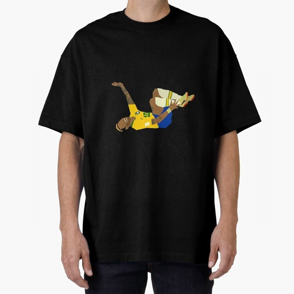 Falling Brazilian Player Classic T-Shirt Experience the Global Stage of FIFA World Cup 2026 for Fans of Mbappe and Neymar and Argentina, France and Brazil, Bringing Football History, Final Match Energy, Crowd Noise and Once in a Lifetime Moments;