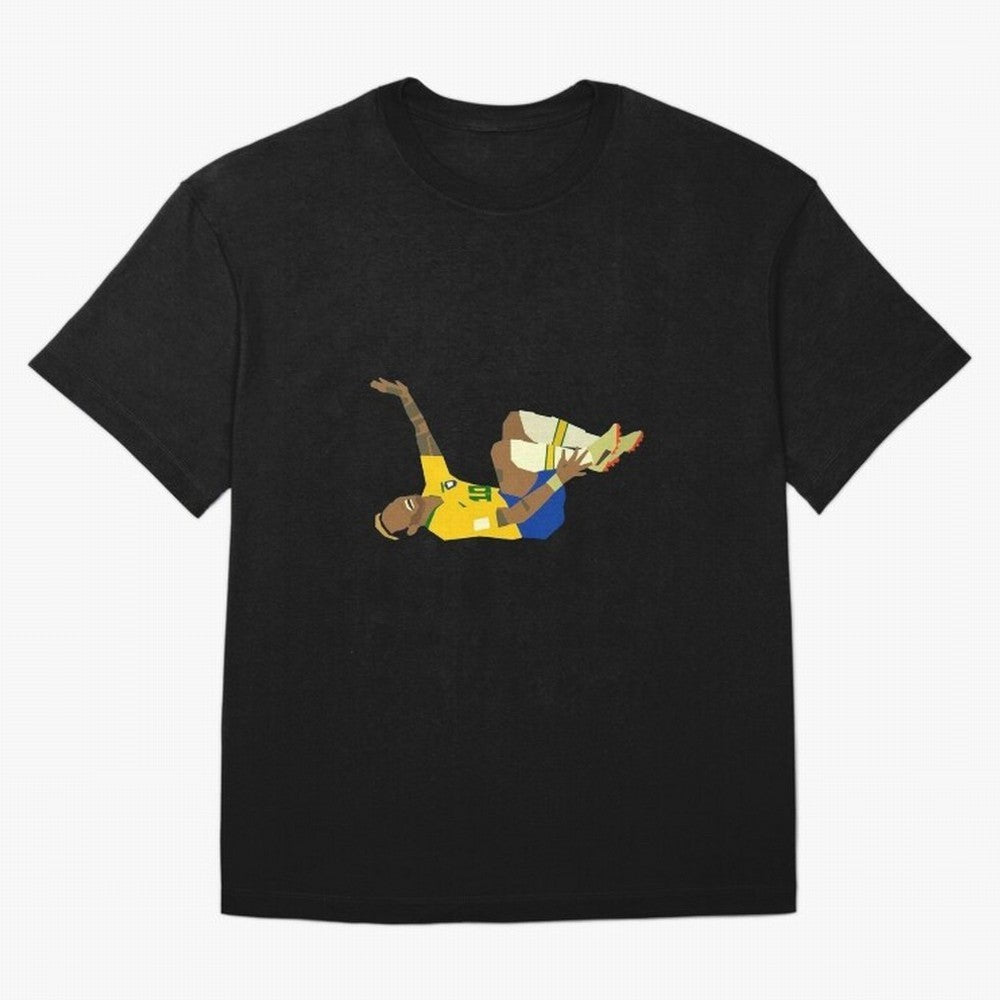 Falling Brazilian Player Classic T-Shirt Experience the Global Stage of FIFA World Cup 2026 for Fans of Mbappe and Neymar and Argentina, France and Brazil, Bringing Football History, Final Match Energy, Crowd Noise and Once in a Lifetime Moments;