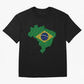 Map of Brazil (Brazil) Classic T-Shirt Upgrade FIFA World Cup 2026 USA Canada Mexico Capturing Haaland and Mbappe, Spain and Netherlands Energy, Retro Football Energy, Iconic Rivalries, Trophy Chase Drama and Stadium Atmosphere; Built for