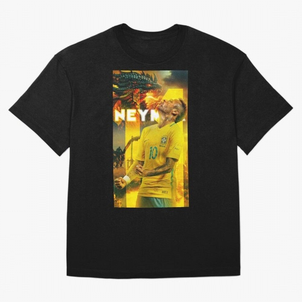 Art Neymar Wallpaper Classic T-Shirt Experience FIFA World Cup 2026 USA Canada Mexico for Fans of Messi and Cristiano Ronaldo and Spain and Netherlands, Bringing Vintage Soccer Flavor, Modern Football Stars, National Flags and Final Night Emotion;