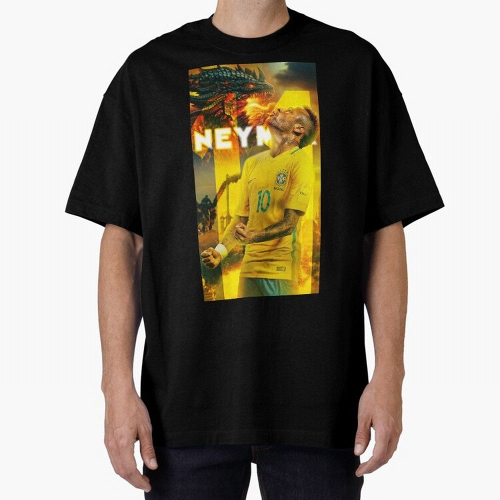 Art Neymar Wallpaper Classic T-Shirt Experience FIFA World Cup 2026 USA Canada Mexico for Fans of Messi and Cristiano Ronaldo and Spain and Netherlands, Bringing Vintage Soccer Flavor, Modern Football Stars, National Flags and Final Night Emotion;