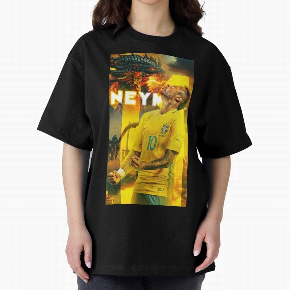Art Neymar Wallpaper Classic T-Shirt Experience FIFA World Cup 2026 USA Canada Mexico for Fans of Messi and Cristiano Ronaldo and Spain and Netherlands, Bringing Vintage Soccer Flavor, Modern Football Stars, National Flags and Final Night Emotion;