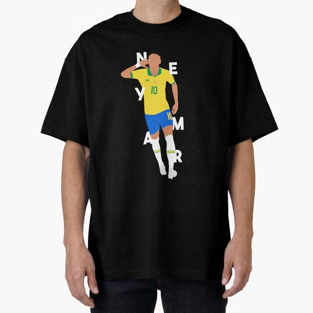 Neymar x Brazil Oversized T-Shirt Step into FIFA World Cup 2026 Group Stage Filled with Mbappe and Neymar, Spain Energy, Classic Soccer Heritage, Championship Pressure, Fan Loyalty and International Pride; Great for Supporters Who Love Legendary