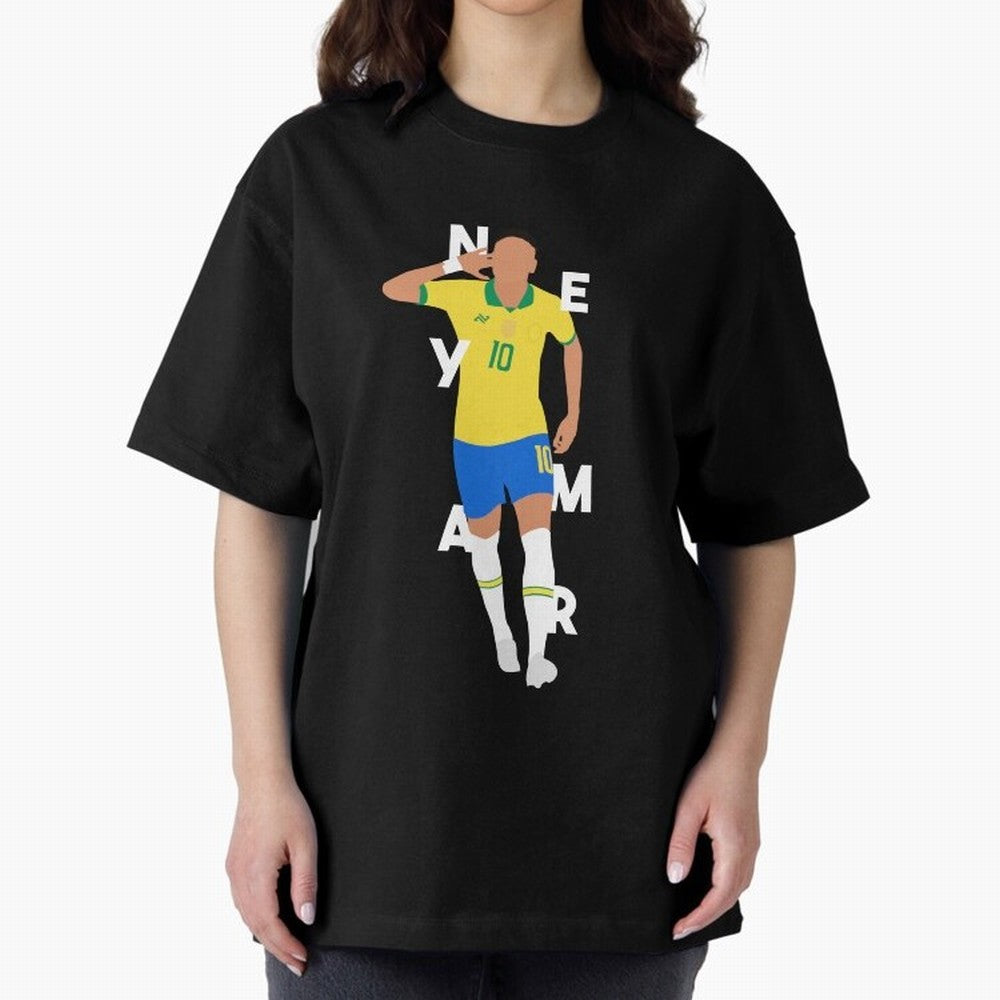 Neymar x Brazil Oversized T-Shirt Step into FIFA World Cup 2026 Group Stage Filled with Mbappe and Neymar, Spain Energy, Classic Soccer Heritage, Championship Pressure, Fan Loyalty and International Pride; Great for Supporters Who Love Legendary