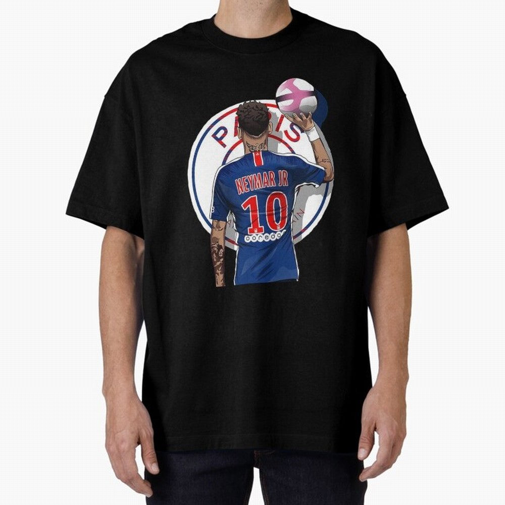 Art Neymar Illustration Classic T-Shirt Bring World Football Passion into FIFA World Cup 2026 for Fans of Haaland and Argentina, France and Brazil, Bringing Sports Nostalgia, International Competition, Famous Players and Unforgettable Victories;