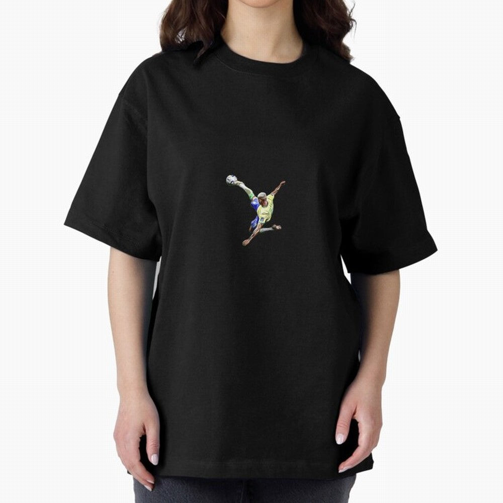 Richarlison best goal Oversized T-Shirt Celebrate Every Goal in the FIFA World Cup 2026 Journey through Haaland and Mbappe Highlights, Portugal, Spain and Germany Pride, Tournament Hype, Historic Matchups, Family Viewing Parties and Global Sports