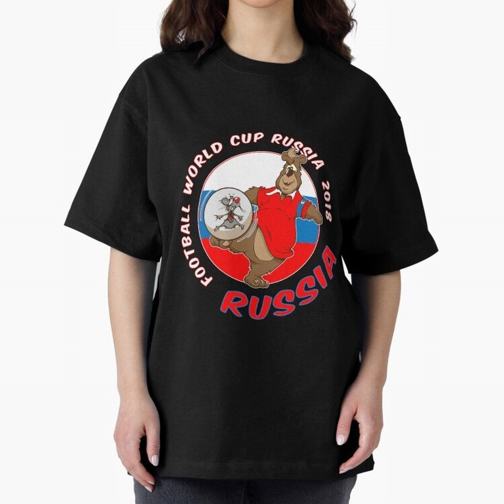 Russia football World Cup Russia 2018 T shirt and merchandise Oversized T-Shirt Represent Fans Who Live for Global Football Passion for FIFA World Cup 2026 Group Stage, Filled with Cristiano Ronaldo, Haaland and CR7, Germany, Match Day Excitement,