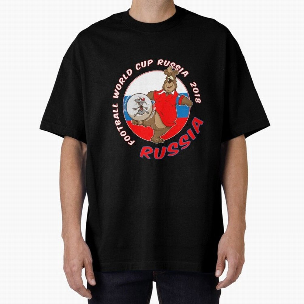 Russia football World Cup Russia 2018 T shirt and merchandise Oversized T-Shirt Represent Fans Who Live for Global Football Passion for FIFA World Cup 2026 Group Stage, Filled with Cristiano Ronaldo, Haaland and CR7, Germany, Match Day Excitement,