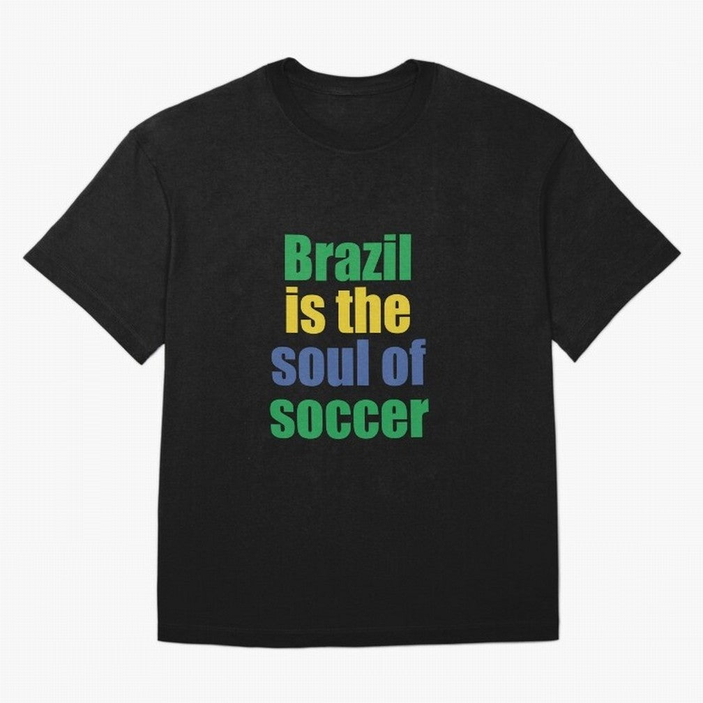 brasil Classic T-Shirt Support Iconic Players in FIFA World Cup 2026 USA Canada Mexico Capturing CR7 and Messi, Argentina and Brazil Energy, Champion Mindset, Group Stage Buzz, Knockout Tension and Passionate Fan Culture; Ideal for Fans Who Follow