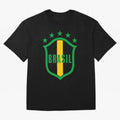 BRASIL LOGO 002 Oversized T-Shirt Feel the Roar of Global Football Passion for FIFA World Cup 2026 USA Canada Mexico, Built around Cristiano Ronaldo, Brazil, Retro Football Energy, Iconic Rivalries, Trophy Chase Drama and Stadium Atmosphere;