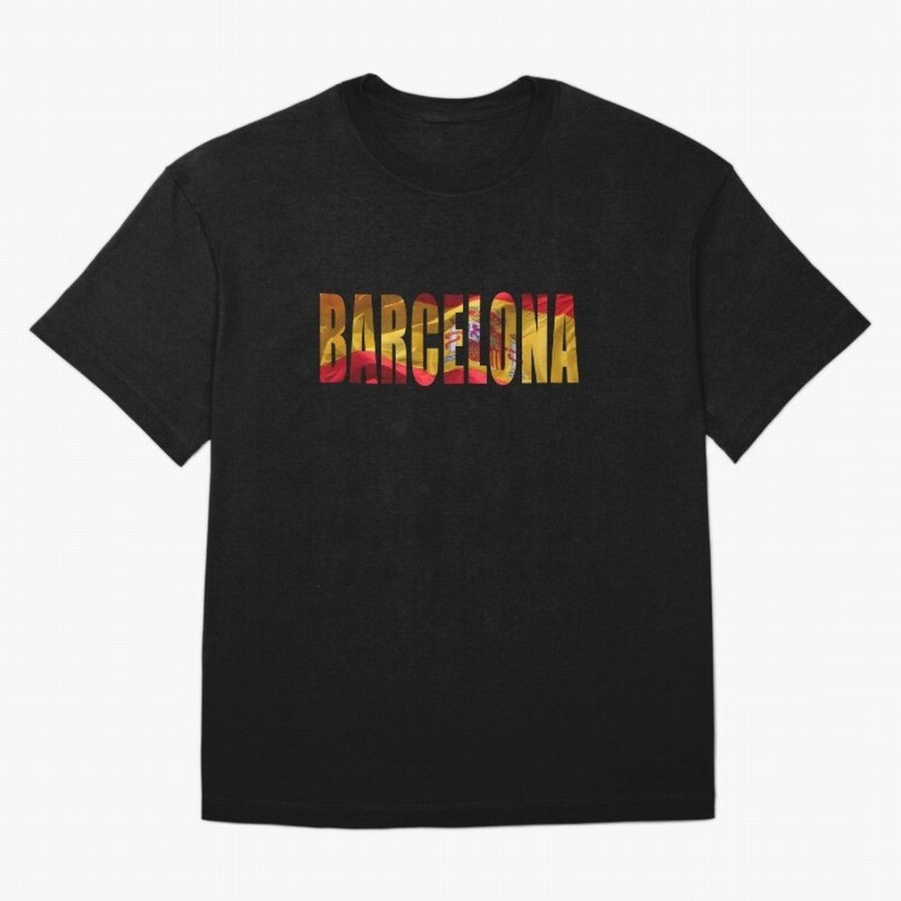 Barcelona city 2 Oversized T-Shirt Honor Football Greatness during FIFA World Cup 2026 Spirit, Connected to Brazil, Mbappe, Football History, Final Match Energy, Crowd Noise and Once in a Lifetime Moments; Made for Die Hard Supporters, Soccer