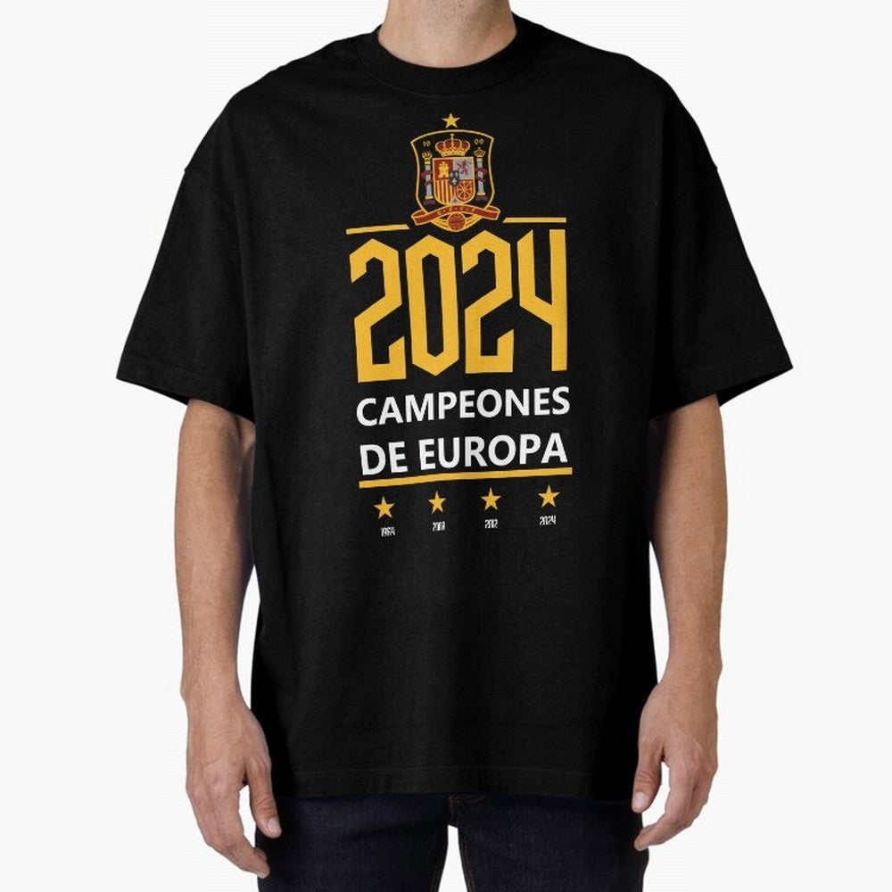 Campeonato Europa 2024 Oversized T-Shirt Step into Global Football Passion for FIFA World Cup 2026 Group Stage, Built around Mbappe and Neymar, Argentina and Brazil, Goal Celebration Energy, Supporter Heritage, Football Icons and Worldwide