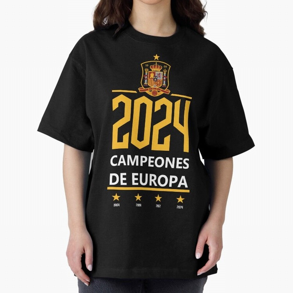 Campeonato Europa 2024 Oversized T-Shirt Step into Global Football Passion for FIFA World Cup 2026 Group Stage, Built around Mbappe and Neymar, Argentina and Brazil, Goal Celebration Energy, Supporter Heritage, Football Icons and Worldwide